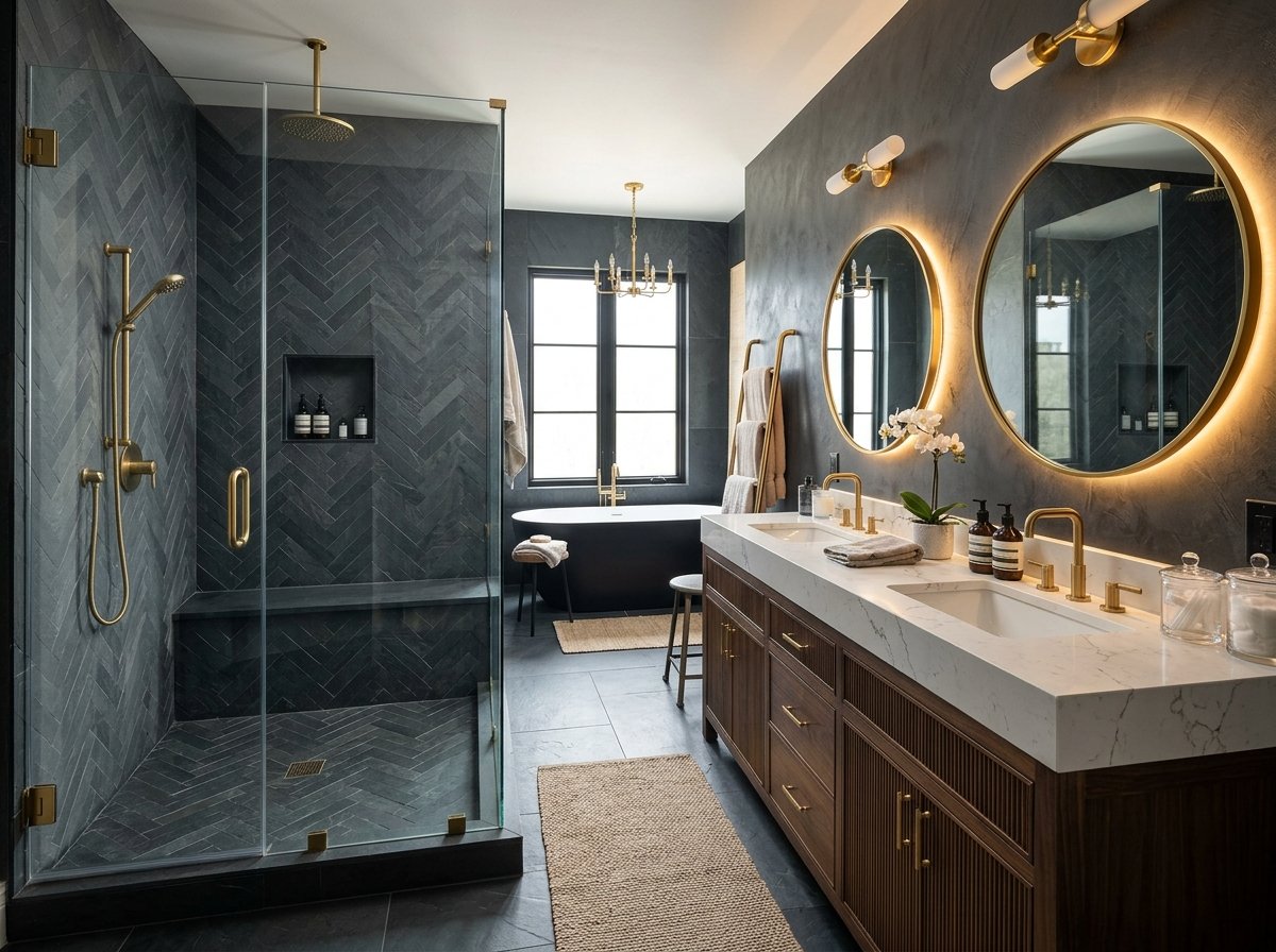 Luxury Basement Master Bathroom Suite